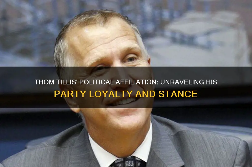what political party is thom tillis