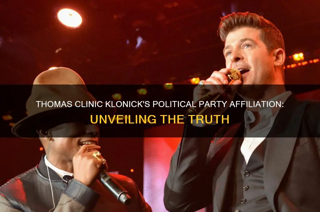 what political party is thomas clinic klonick