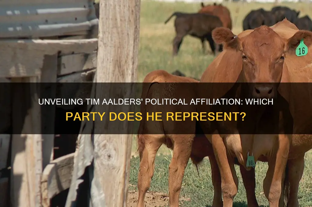 what political party is tim aalders