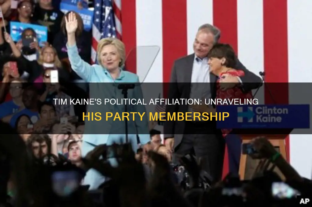 what political party is tim kaine