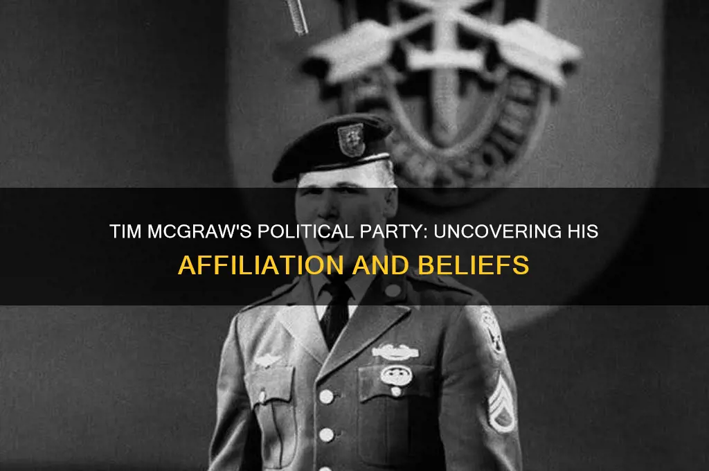 what political party is tim mcgraw