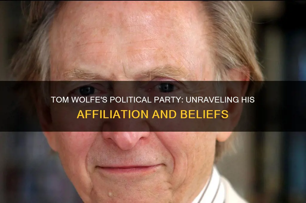 what political party is tom wolfe