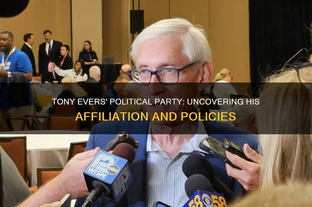 what political party is tony evers