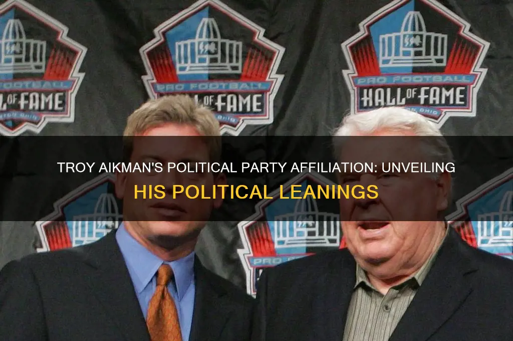 what political party is troy aikman