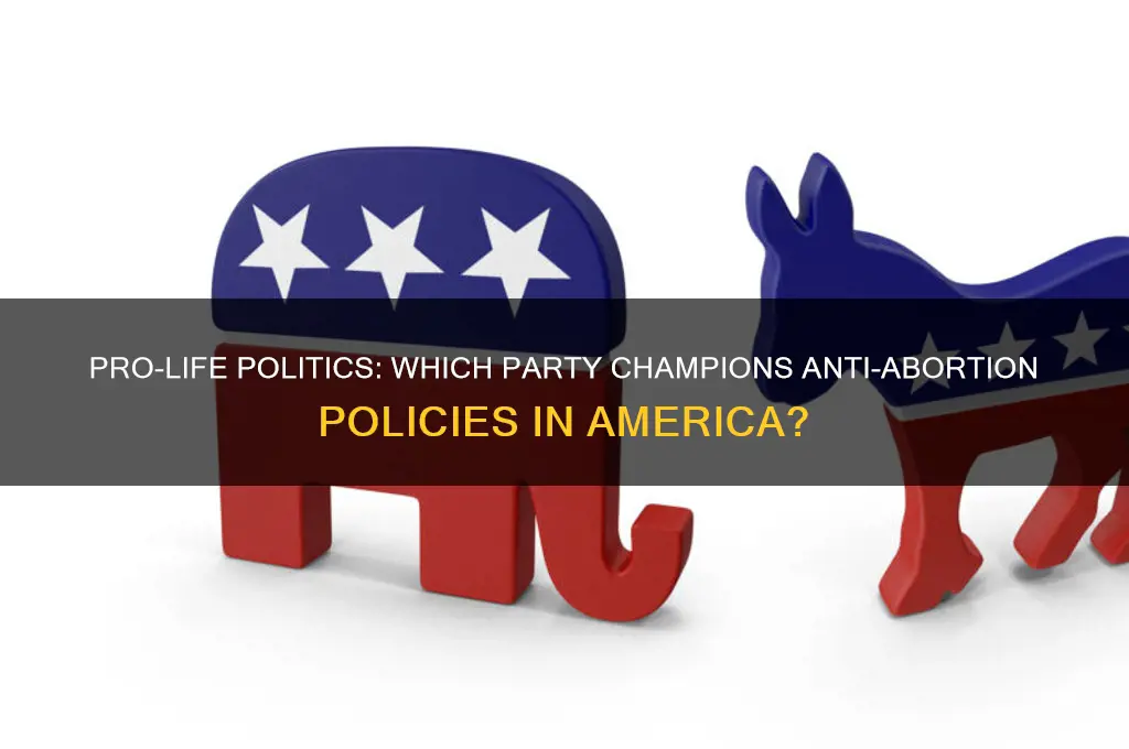 what political party is usually associated with pro life