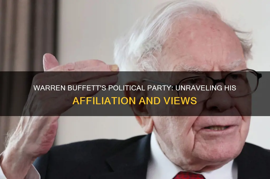 what political party is warren buffet