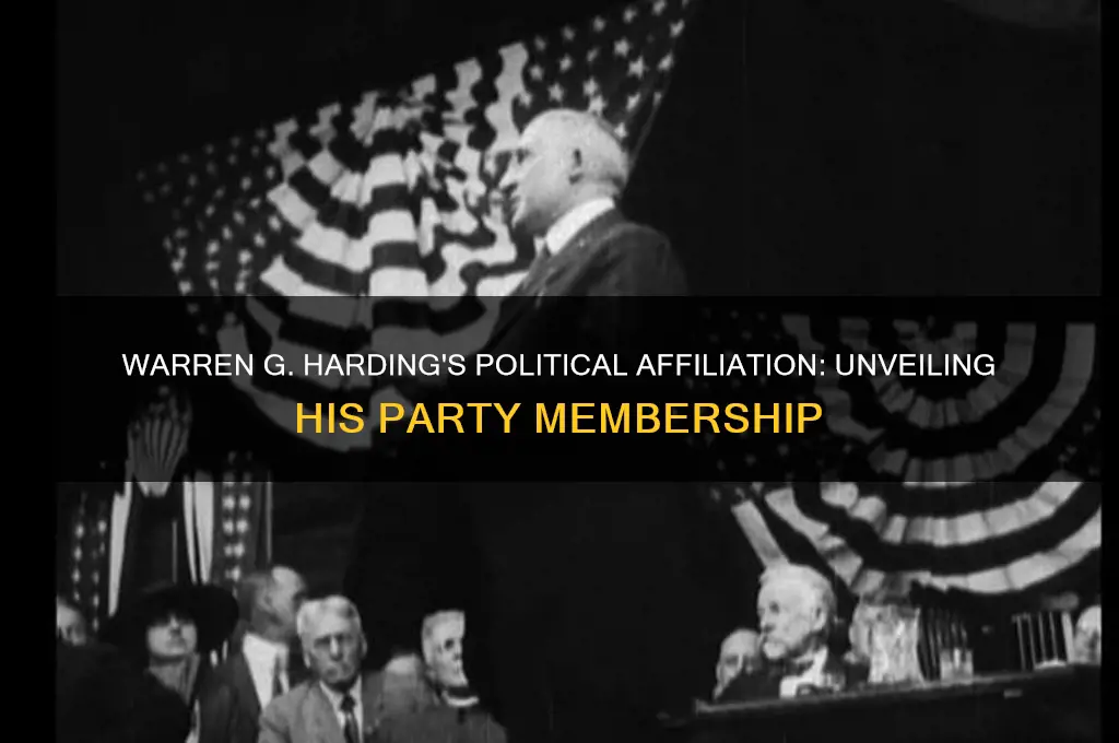 what political party is warren harding apart of