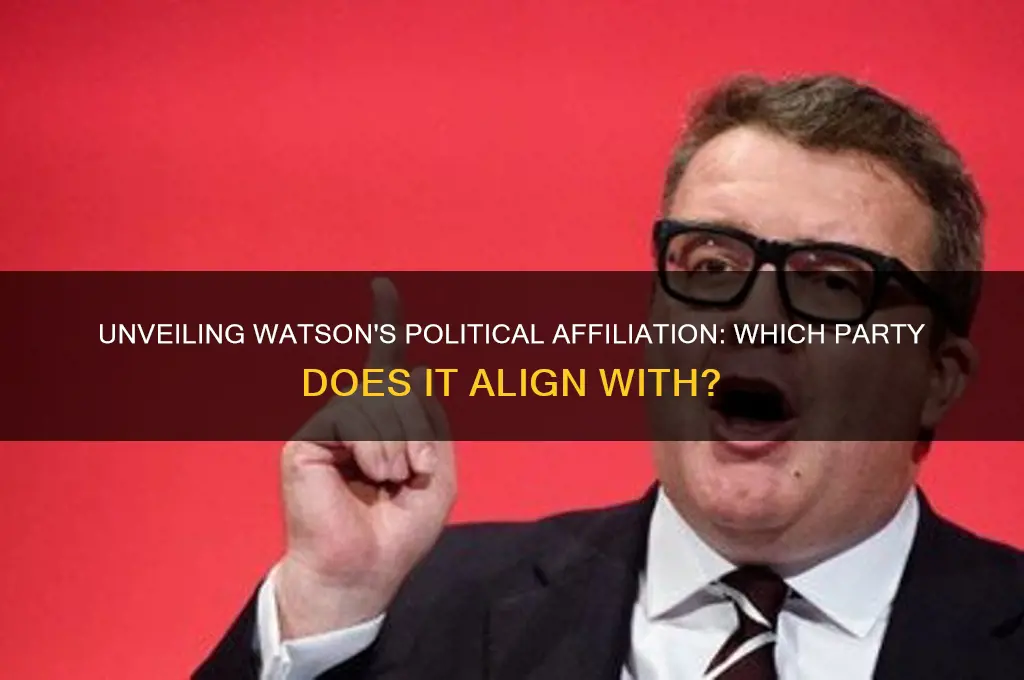 what political party is watson