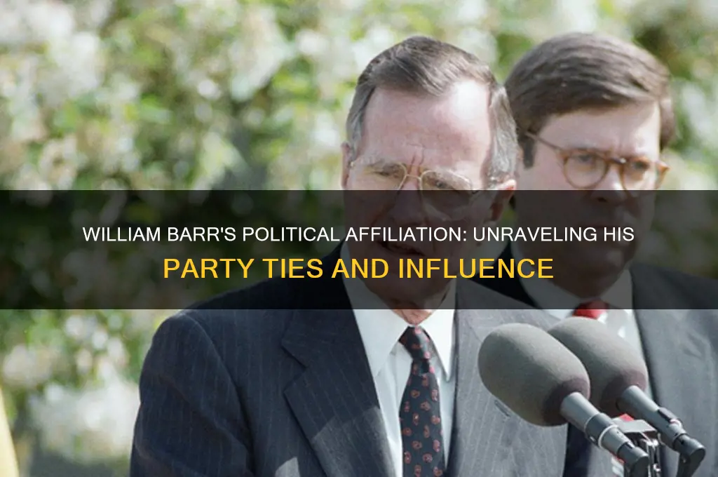 what political party is william barr