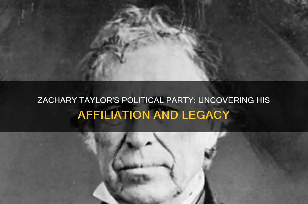 what political party is zachory taylor from