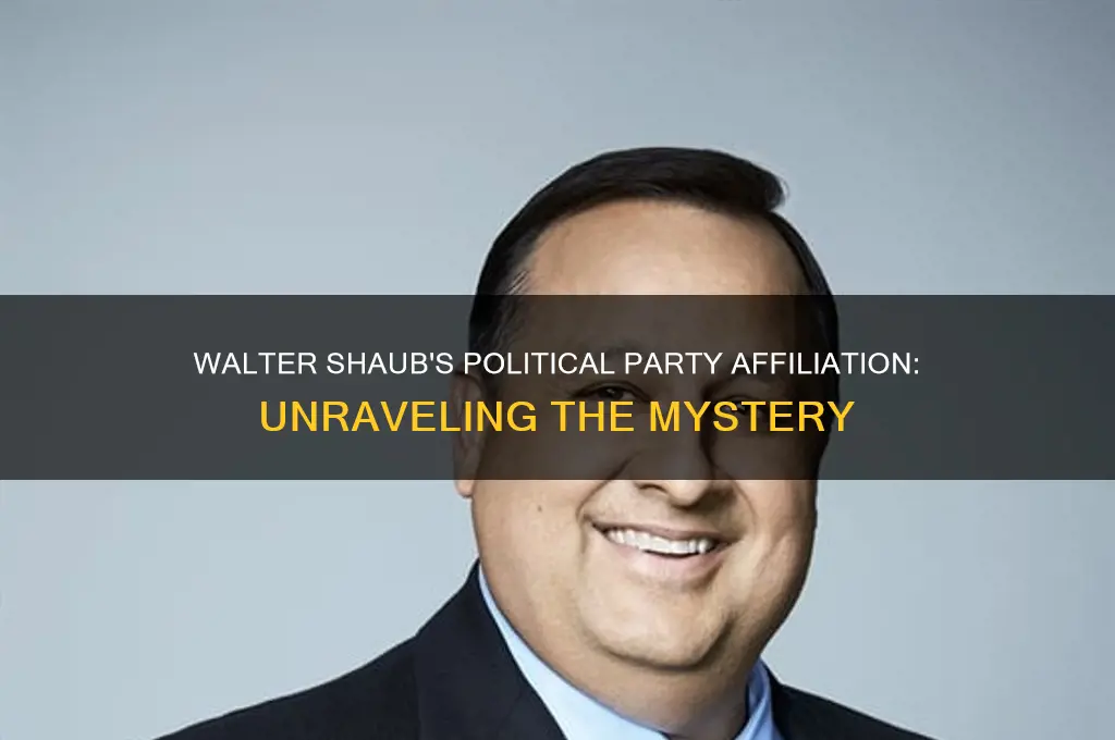 what political party iswalter shaub affiliated
