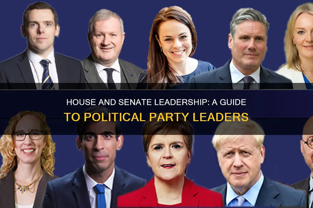 what political party leaders are in the house and senate