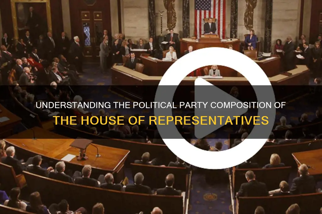 what political party makes up the house of representatives
