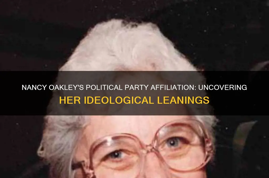 what political party nancy oakley