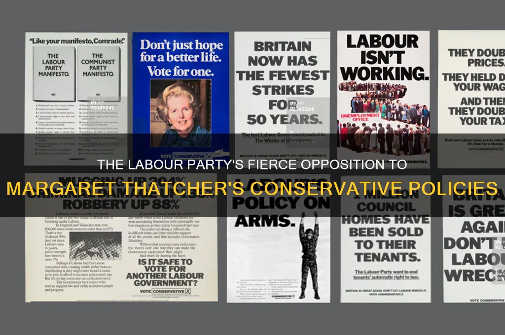what political party opposed margaret thatcher