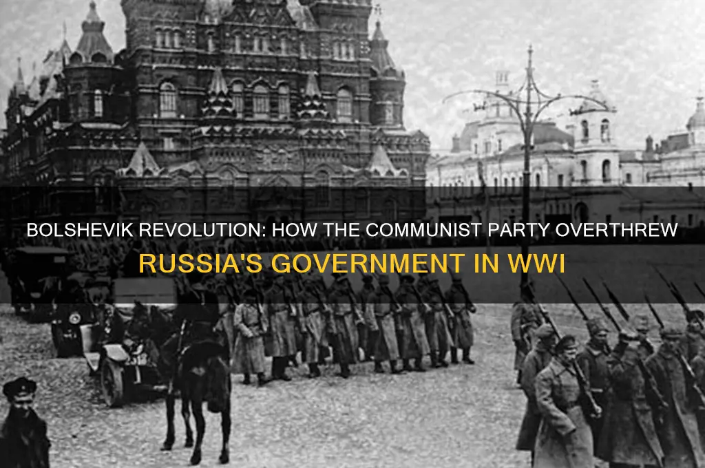 what political party overthrew the russian government in during wwi