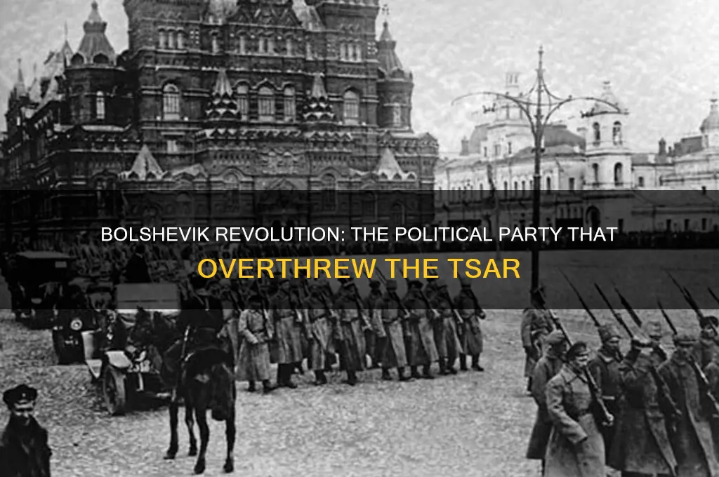 what political party overthrew the tsar