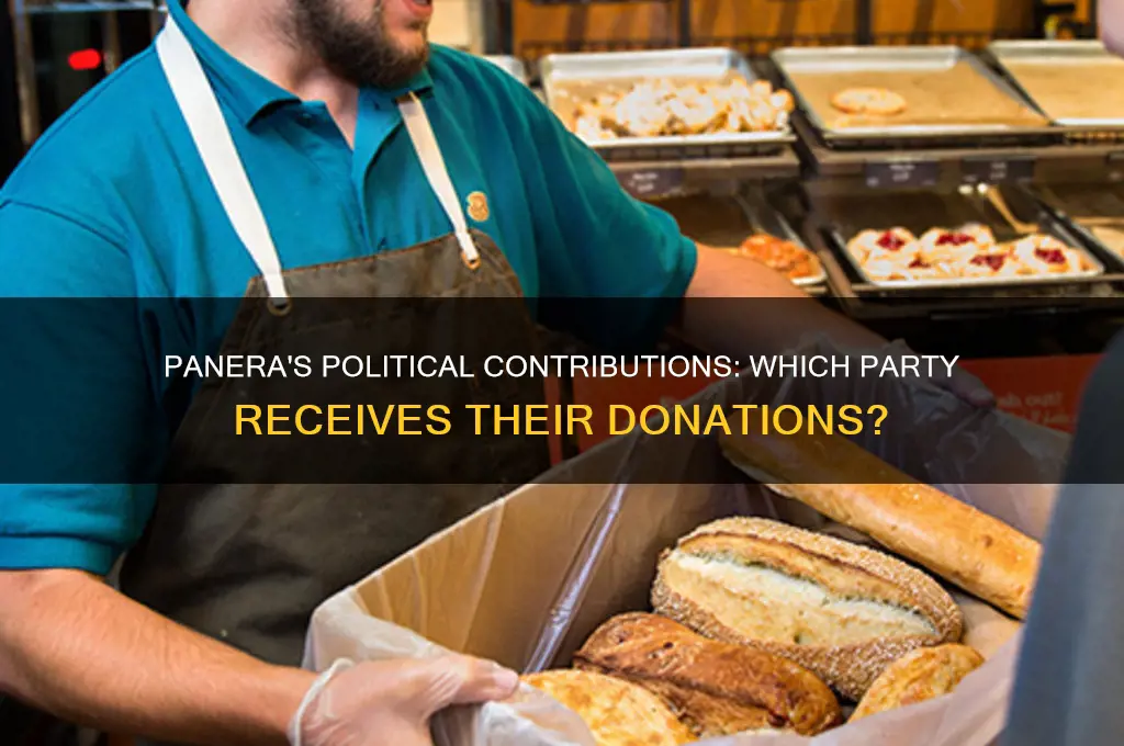 what political party panera donate to