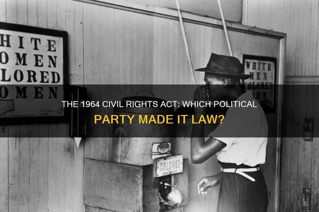 what political party passed the 1964 civil rights act