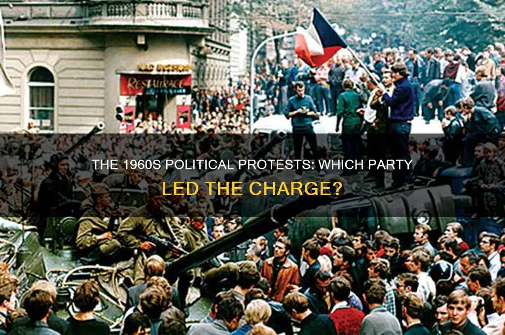 what political party protested in the 60s