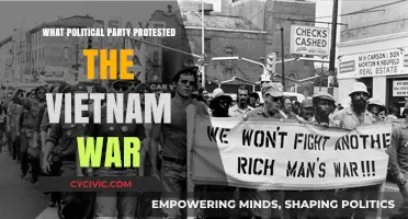 Which Political Party Led Protests Against the Vietnam War?