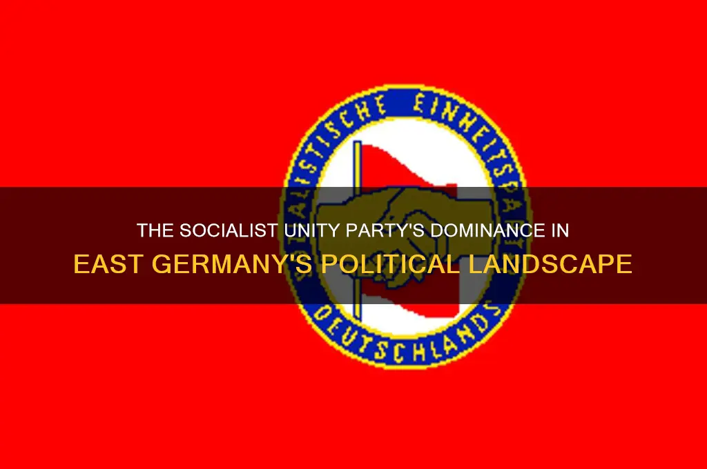 what political party ran east germany