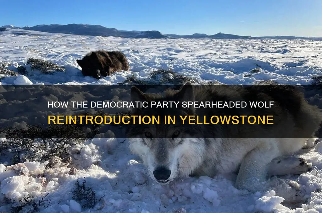 what political party reintroduced the wolf to yellowstone