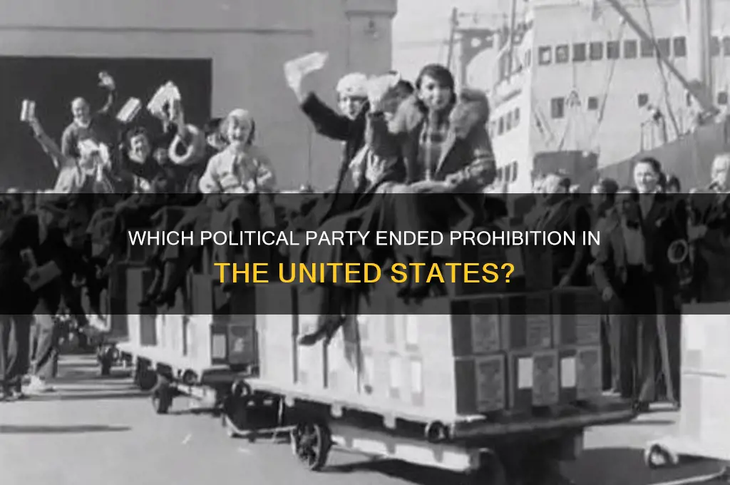 what political party repealed prohibition