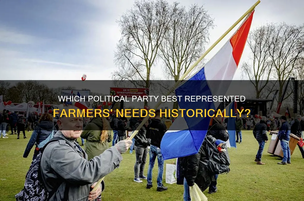 what political party represented the needs of farmers