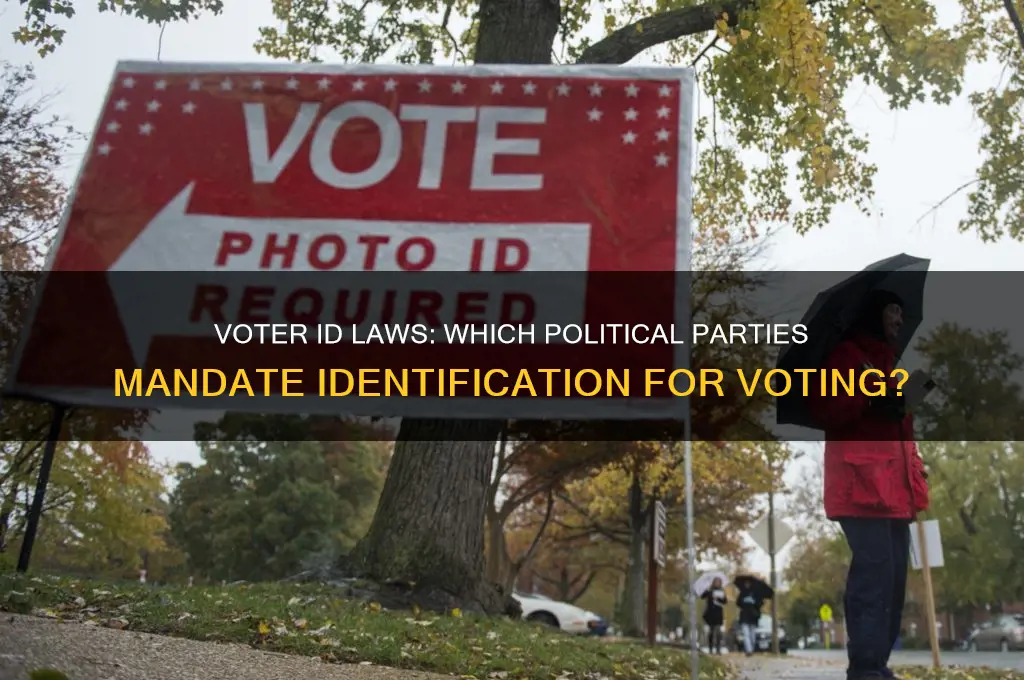 what political party requires people to provide id when voting