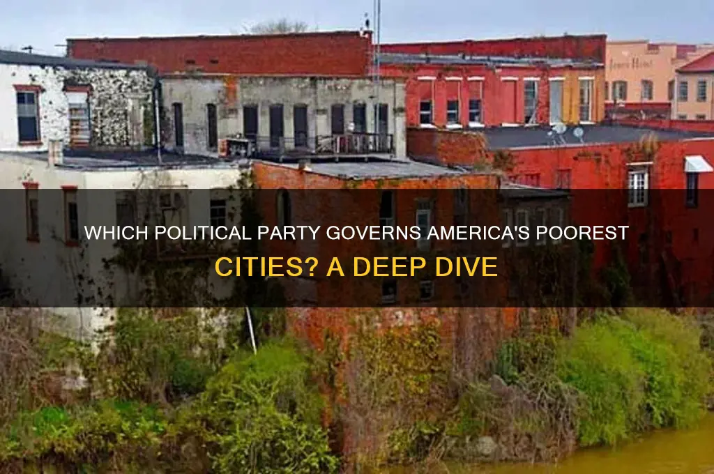 what political party runs the poorest cities in america