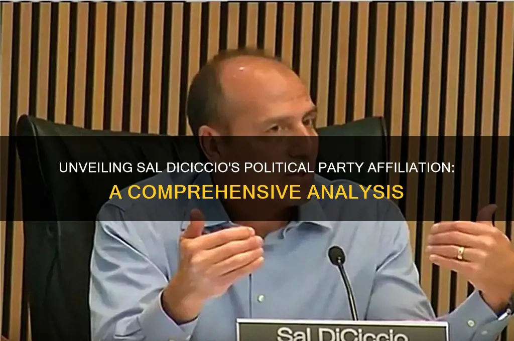what political party sal diciccio
