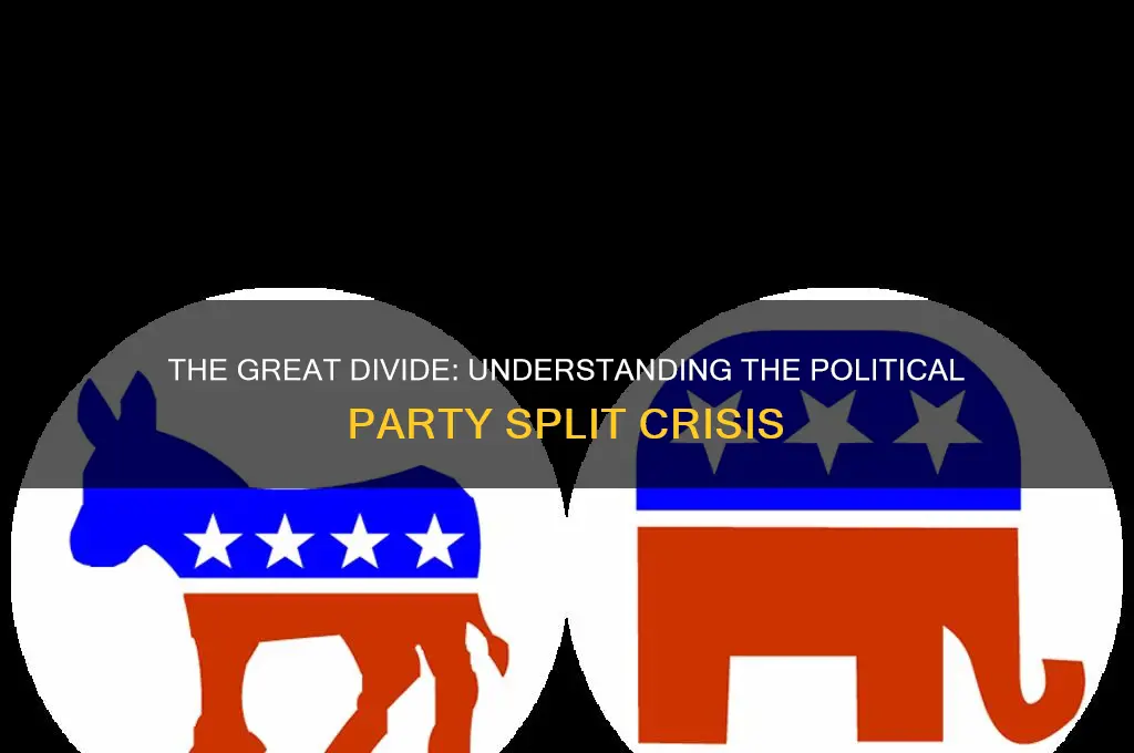 what political party split