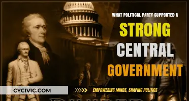 Which Political Party Championed a Strong Central Government?