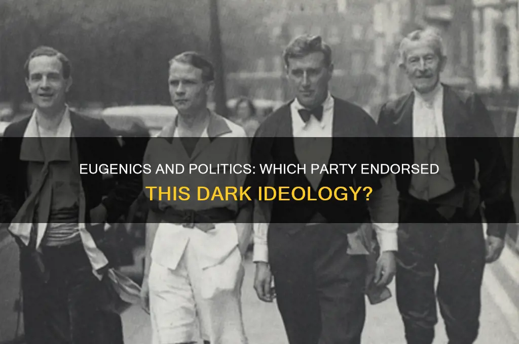 what political party supported eugenics
