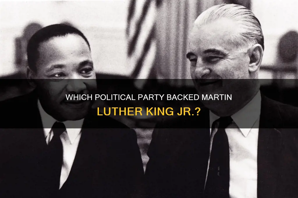 what political party supported martin luther king jr