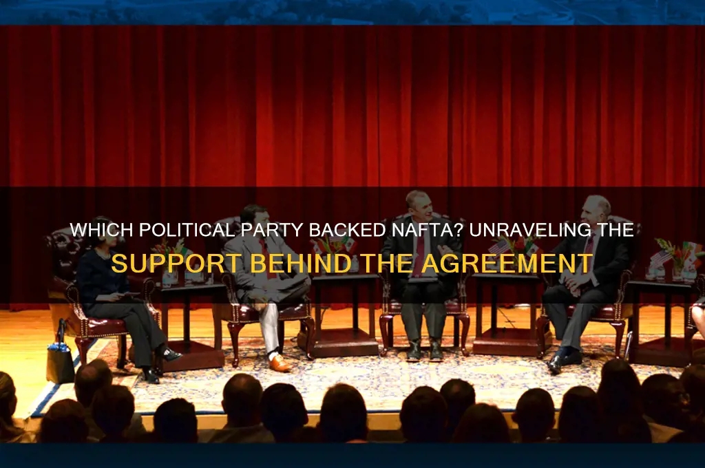 what political party supported nafta