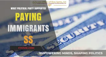 Which Political Party Backed Social Security Payments for Immigrants?
