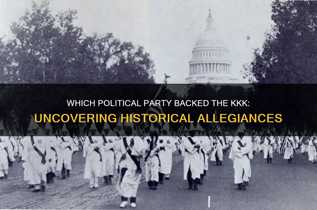 what political party supported the klu culx can