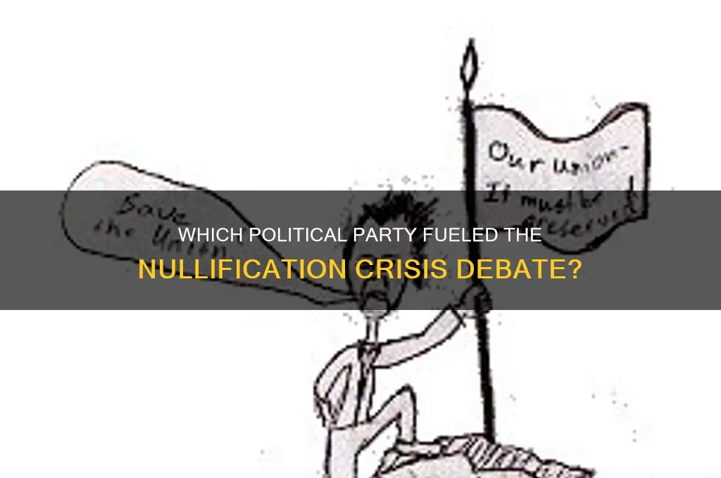 what political party supported the nullification crisis