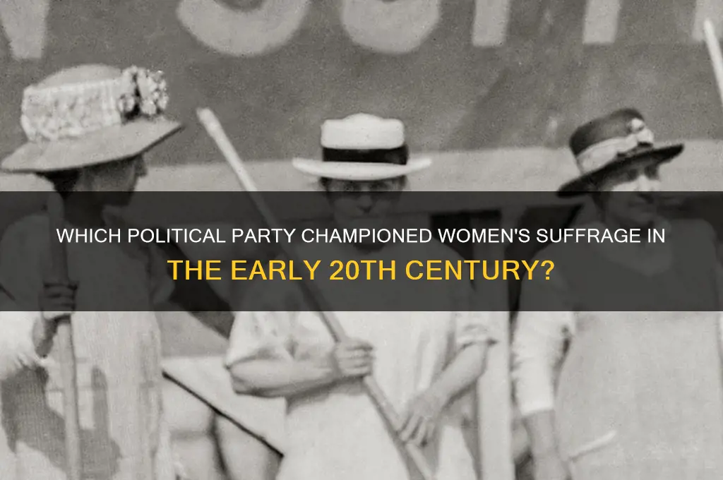 what political party supported women