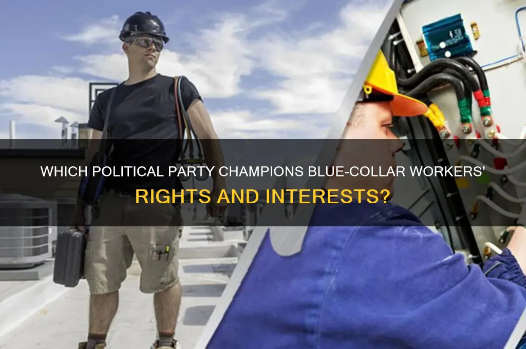 what political party supports blue collar