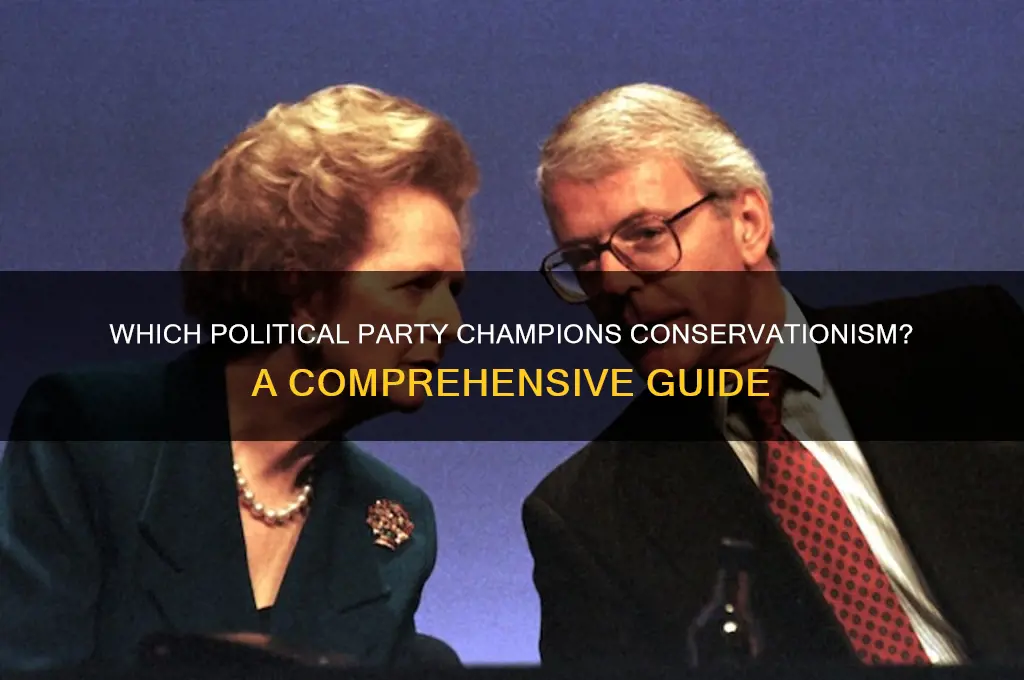what political party supports conservationism