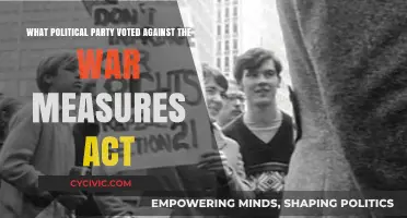 Which Political Party Opposed Canada's War Measures Act?