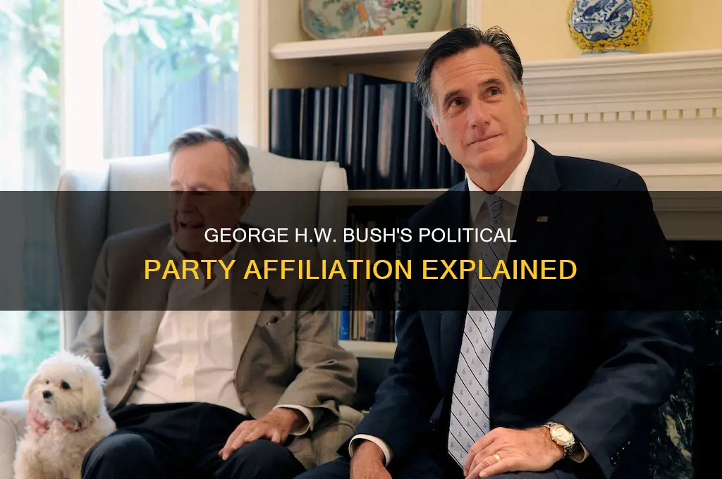 what political party w george h w bush in