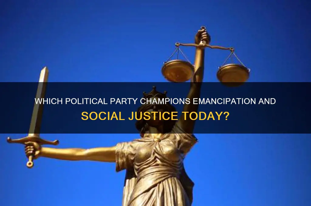 what political party want emancipation