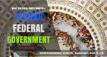 Which Political Party Championed a Strong Federal Government?