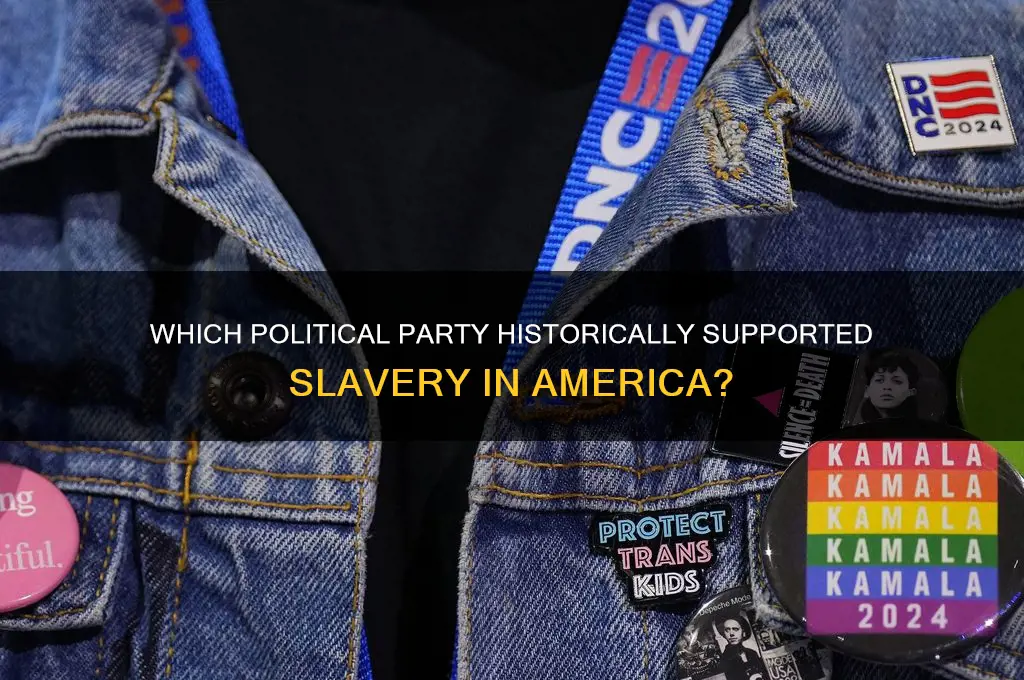 what political party wanted slaves