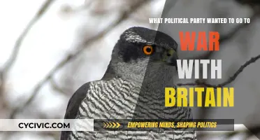 Which Political Party Pushed for War Against Britain in History?
