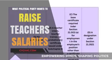 Which Political Party Advocates for Higher Teacher Salaries?